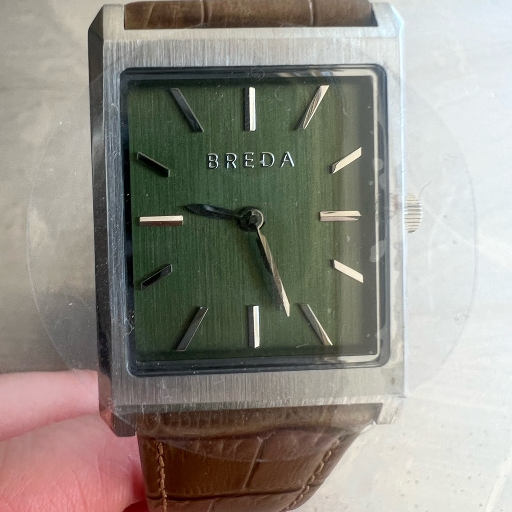 BREDA Virgil watch with brown leather band